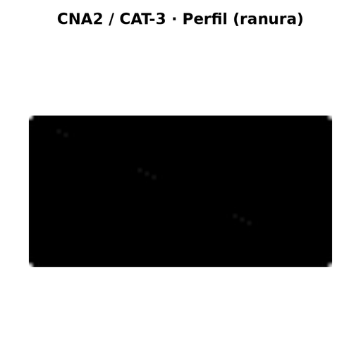 Llave en blanco CNA2 / CAT-3 - perfil (ranura)