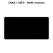 Llave en blanco CNA2 / CAT-3 - perfil (ranura)