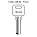 Llave en blanco CS01 / SOP-4D - frente