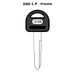 Llave en blanco DAE-1.P - frente
