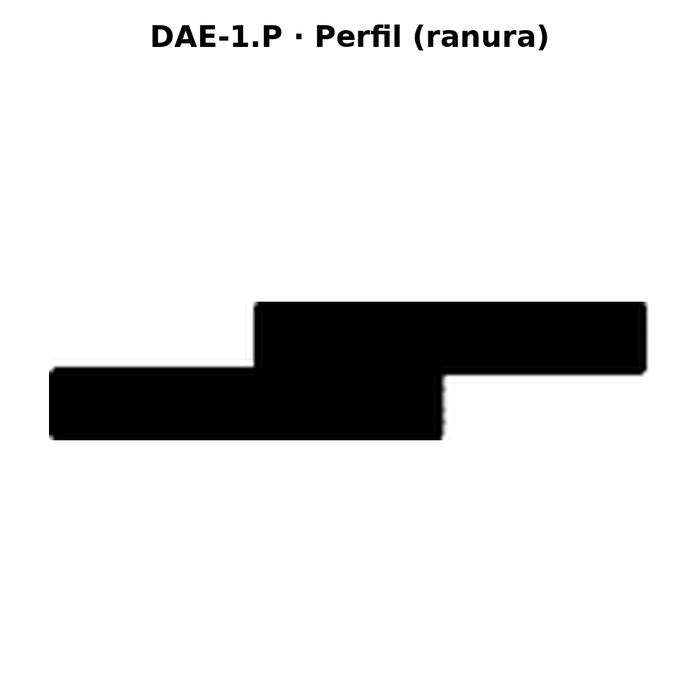 Llave en blanco DAE-1.P - perfil (ranura)