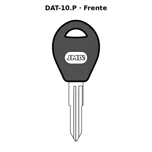 Llave en blanco DAT-10.P - frente