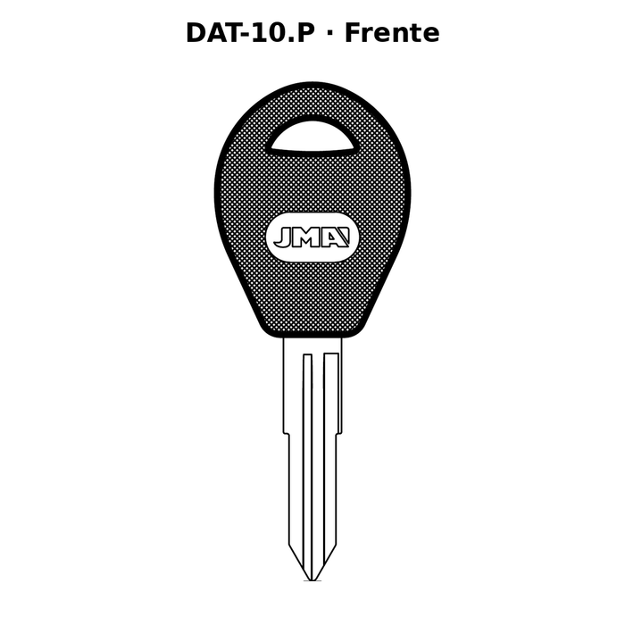 Llave en blanco DAT-10.P - frente