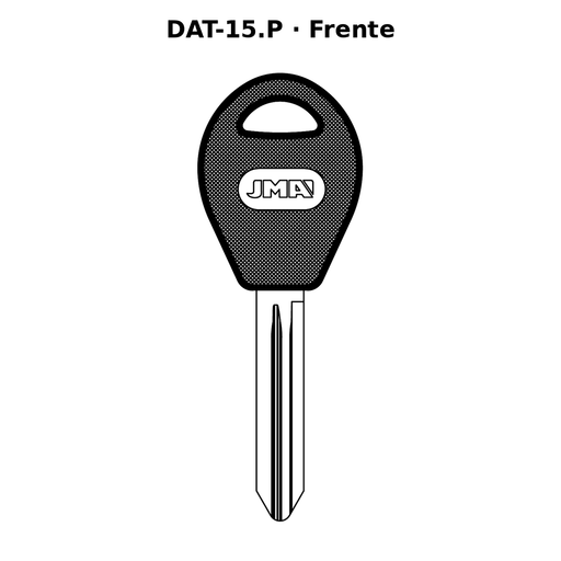 Llave en blanco DAT-15.P - frente