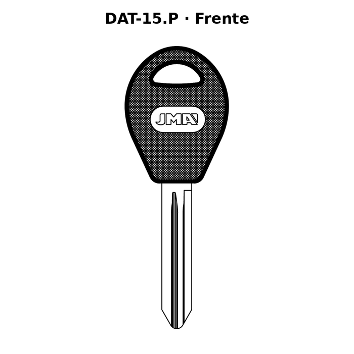 Llave en blanco DAT-15.P - frente