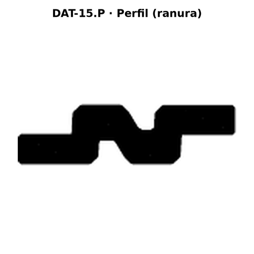 Llave en blanco DAT-15.P - perfil (ranura)
