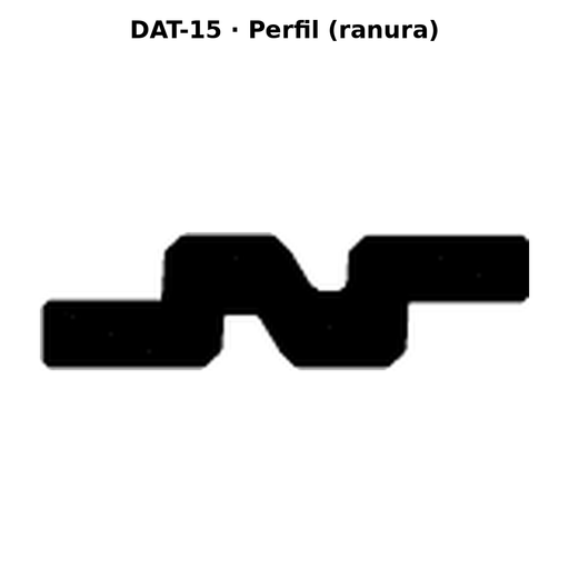 Llave en blanco DAT-15 - perfil (ranura)