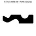 Llave en blanco E101E / RON-4D - perfil (ranura)
