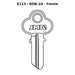 Llave en blanco E113 / RON-1D - frente