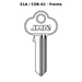 Llave en blanco E1A / COR-62 - frente