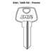 Llave en blanco E4A / SAR-5D - frente