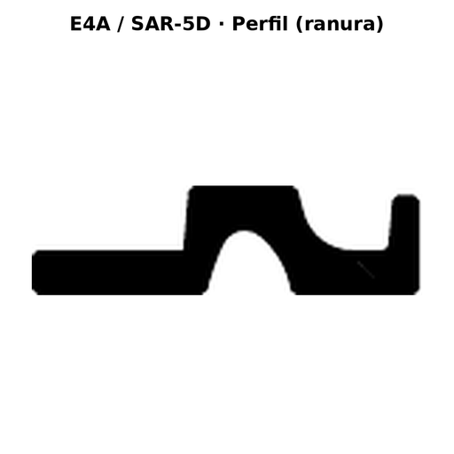 Llave en blanco E4A / SAR-5D - perfil (ranura)