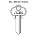 Llave en blanco E52 / SAR-4D - frente