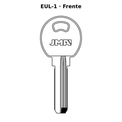 Llave en blanco EUL-1 - frente