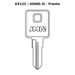 Llave en blanco EX12C / HOND-3I - frente