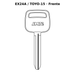 Llave en blanco EX24A / TOYO-15 - frente