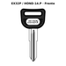 Llave en blanco EX32P / HOND-14.P - frente
