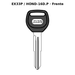 Llave en blanco EX33P / HOND-16D.P - frente