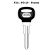 Llave en blanco F2A / FO-19 - frente