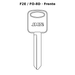 Llave en blanco F2E / FO-8D - frente