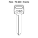 Llave en blanco F2LL / FO-11D - frente