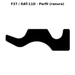 Llave en blanco F37 / DAT-11D - perfil (ranura)