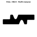 Llave en blanco F41L / ME-9 - perfil (ranura)