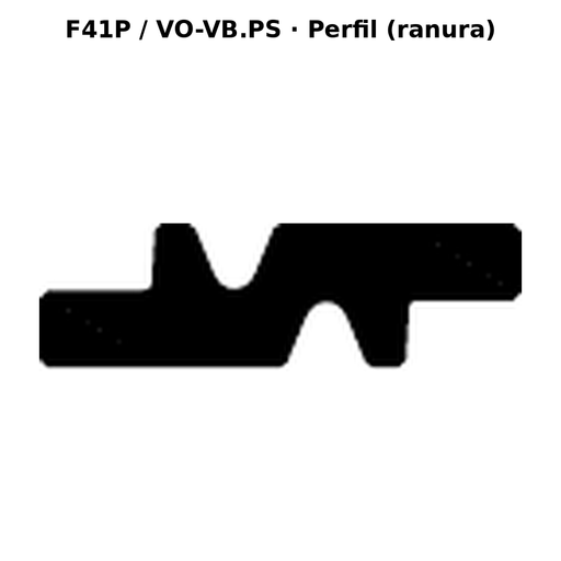 Llave en blanco F41P / VO-VB.PS - perfil (ranura)