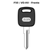 Llave en blanco F50 / VO-HV - frente