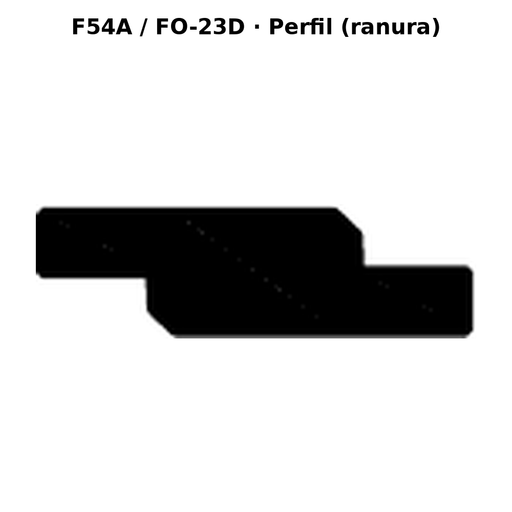 Llave en blanco F54A / FO-23D - perfil (ranura)
