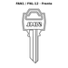 Llave en blanco FAN1 / FNL-12 - frente