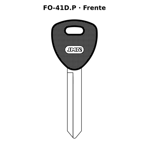 Llave en blanco FO-41D.P - frente