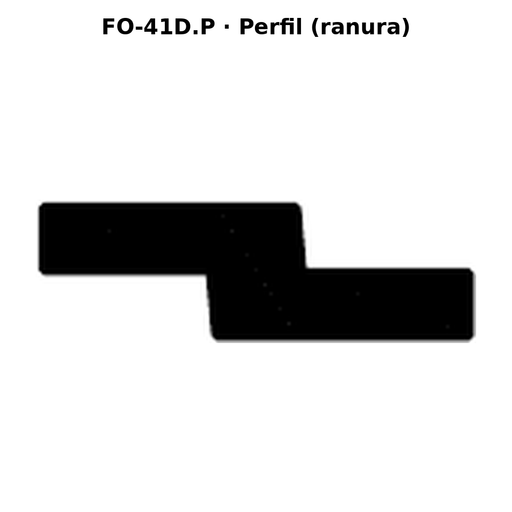 Llave en blanco FO-41D.P - perfil (ranura)