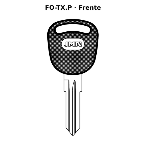 Llave en blanco FO-TX.P - frente
