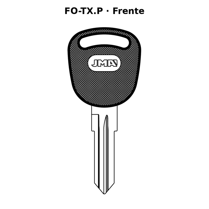 Llave en blanco FO-TX.P - frente