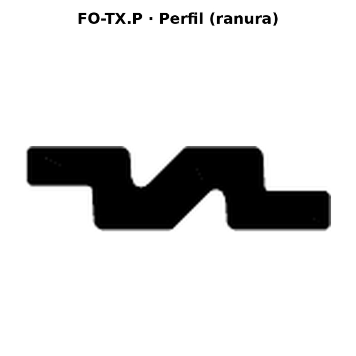 Llave en blanco FO-TX.P - perfil (ranura)