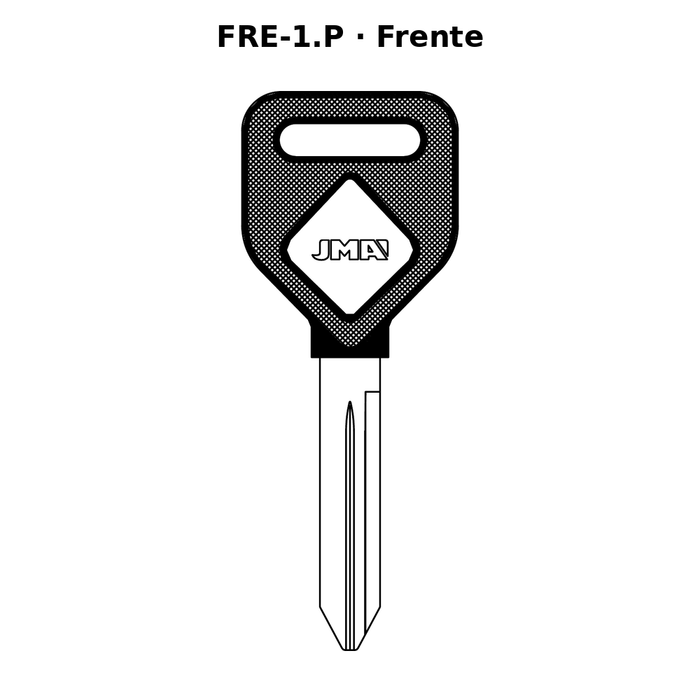 Llave en blanco FRE-1.P - frente