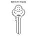 Llave en blanco GLO-13D - frente
