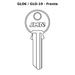 Llave en blanco GLO6 / GLO-19 - frente