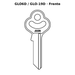 Llave en blanco GLO6D / GLO-19D - frente