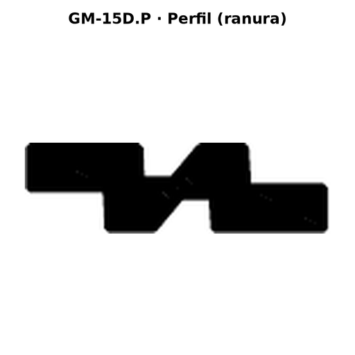 Llave en blanco GM-15D.P - perfil (ranura)