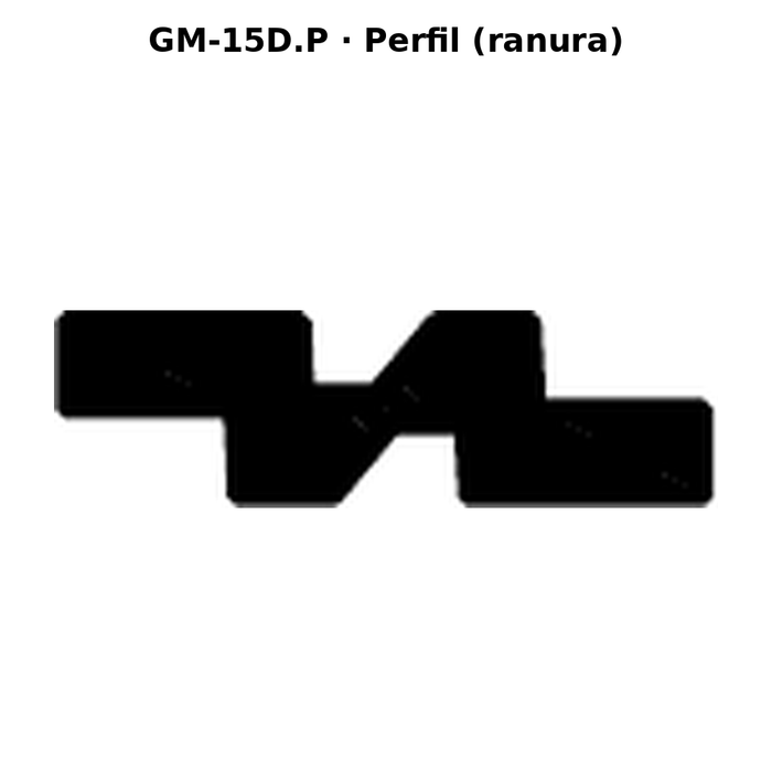 Llave en blanco GM-15D.P - perfil (ranura)