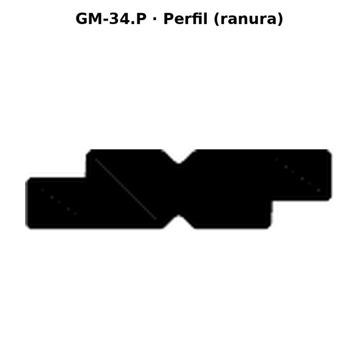 Llave en blanco GM-34.P - perfil (ranura)