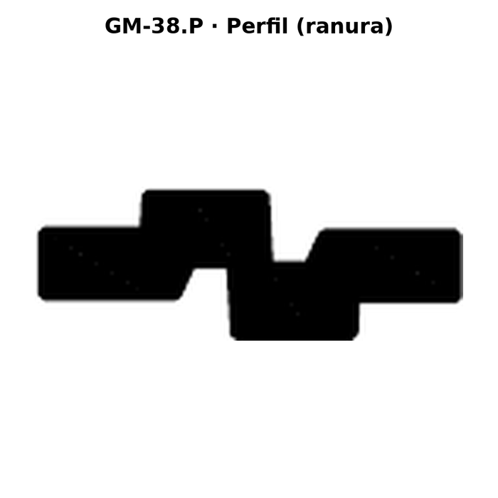 Llave en blanco GM-38.P - perfil (ranura)