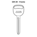 Llave en blanco GM-38 - frente