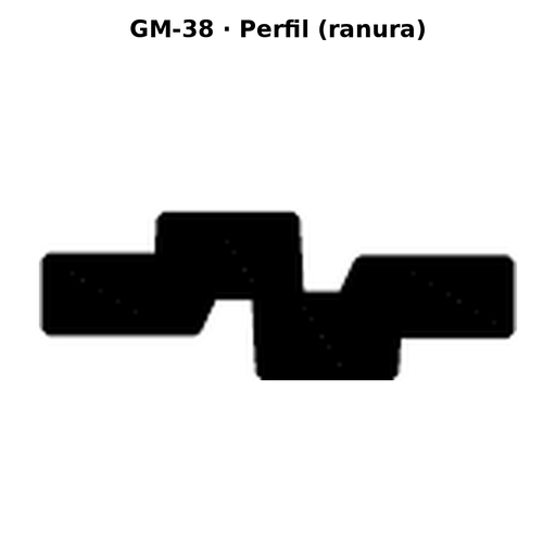 Llave en blanco GM-38 - perfil (ranura)