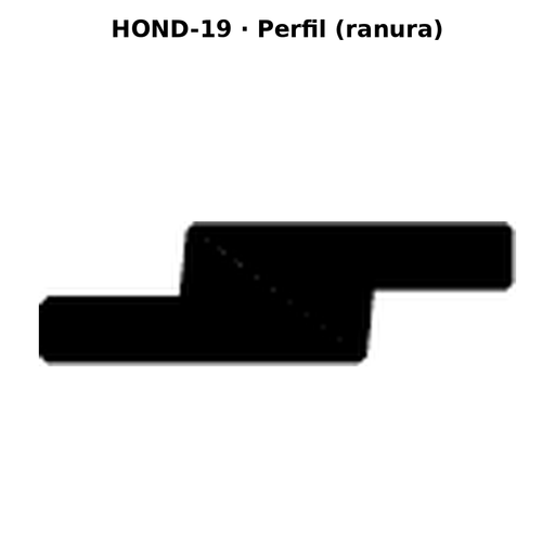 Llave en blanco HOND-19 - perfil (ranura)