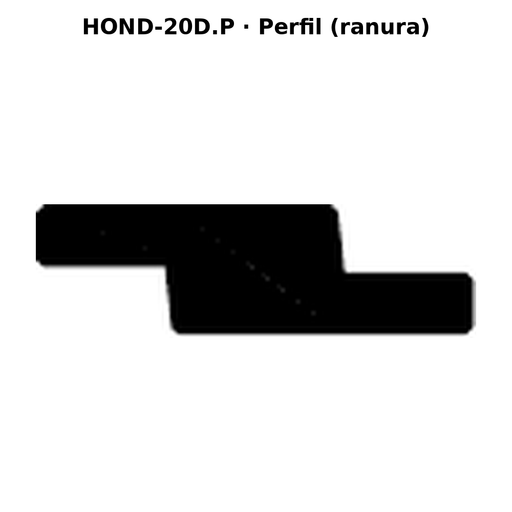 Llave en blanco HOND-20D.P - perfil (ranura)