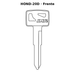 Llave en blanco HOND-20D - frente