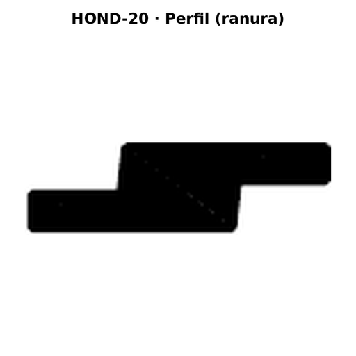 Llave en blanco HOND-20 - perfil (ranura)